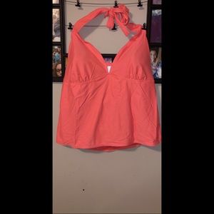 Coral swim top